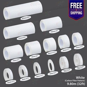 CARBON FIBER WHITE PIN STRIPE Car Model Motorcycle Adhesive TAPE Vinyl Sticker - Picture 1 of 27