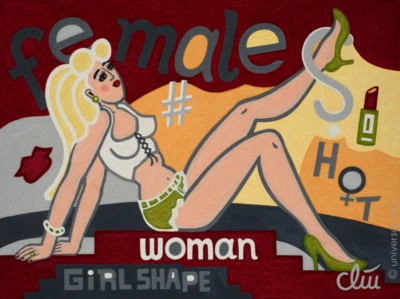 JACQUELINE DITT - # Female A4 DRUCK nach Gemälde Bild Frau girl - Bild 1 von 3