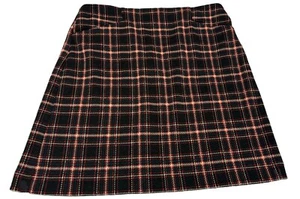 NWT LOFT Women’s Sz 4 Mini Skirt Plaid Pockets Dark Academia Preppy School Girl - Picture 1 of 10