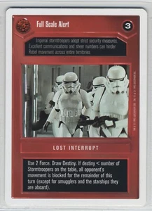 Star Wars CCG Decipher Full Scale Alert Premiere White Boarded WB Free Shipping! - Picture 1 of 1