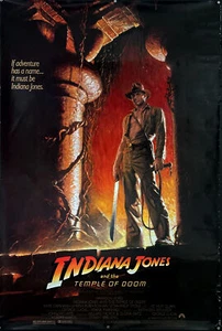 Original movie poster Indiana Jones and The Temple of Doom (1984) U.S one sheet - Picture 1 of 1