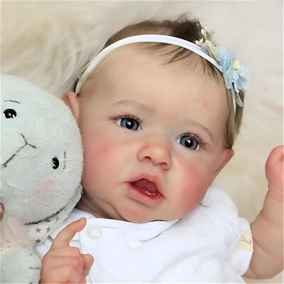 Realistische Reborn Baby Puppe Mädchen (Vinyl, 19 Zoll) – Lifelike Puppe für Kin - Bild 1 von 4