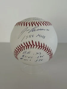 Jose Canseco Autograph Signed Major League Ball Insc Stat Ball A’s JSA W Cube - Picture 1 of 7