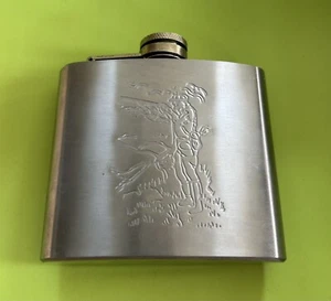 Hunter Hunting Portable Alcohol Pocket Flask Stainless Steel  5oz Good Condition - Picture 1 of 1