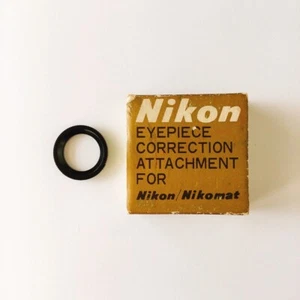 NIKON +0.5 EYEPIECE CORRECTION Lens FOR Nikon F/F2/Nikomat in Box Diopter lens - Picture 1 of 13