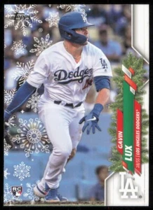 2020 Topps Holiday Gavin Lux Snowflake Rookie RC #HW1 Dodgers NM - Picture 1 of 2