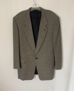 Canali Mens Blazer 42R One Button Wool Italy for Bernini Birdseye Sports Coat - Picture 1 of 17