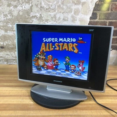 Sylvania LD155SC8 15" 720p LCD TV/DVD Player RGB/RCA/S-Video for Retro Gaming - Image 1 of 4