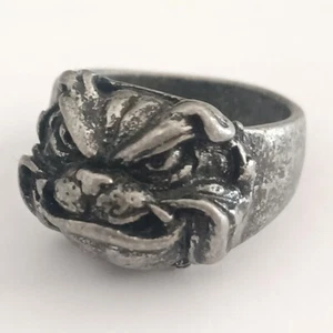 Anillo Cabeza Bulldog, Hooligan Hools Skinhead Oi! Ultra Skingirl - Imagen 1 de 4