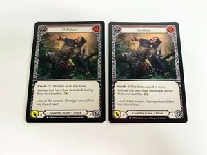 Debilitate Red (X2) Welcome To Rathe UNLIMITED Flesh and Blood WTR066 - Picture 1 of 2