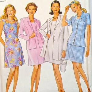 PATTERN Size 8-18 JACKET DRESS New Look 6461 CUT to size 18 all sizes available - Picture 1 of 6