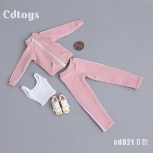 Cdtoys cd021 1:6 Rosa Ropa Deportiva Traje Ropa Para 12"" PH Figura de Acción Muñeca Juguete - Imagen 1 de 2