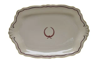 Warwick Neo Classic Red Scallop 15" Oval Platter Serving Tray  - Picture 1 of 3