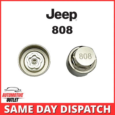 MASTER LOCKING WHEEL SECURITY NUT KEY BOLT SOCKET REMOVER NUMBER 808 FOR JEEP - Image 1 of 4
