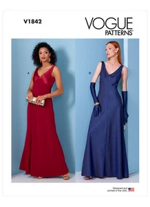 Schnittmuster Abend-Nacht-Kleid (2) Gr. 34-42 - Bild 1 von 6