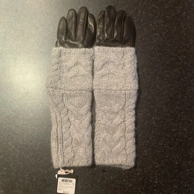 Guantes de cuero Club Monaco Amelia con cable talla L PVP $89,50 Foto 1 de 4