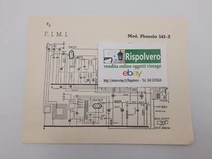 Schema Elettrico Phonola Mod. 545 3 - Picture 1 of 2
