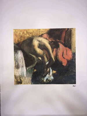 Edgar Degas Litografía Off Set cm 50x70 Firma en Hoja Certificado de Foto 1 de 4