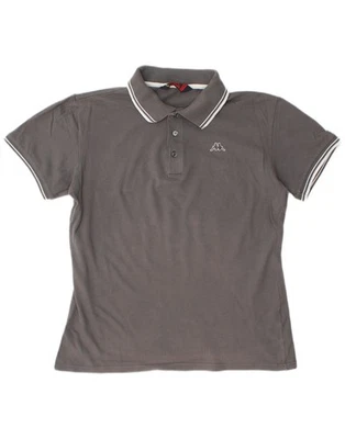 KAPPA Womens Polo Shirt UK 18 XL Grey Cotton AJ16 - Image 1 of 3