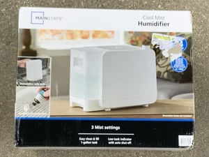 MAINSTAYS COOL MIST HUMIDIFIER 1 GALLON MDH-0103JW, WHITE - Picture 1 of 6