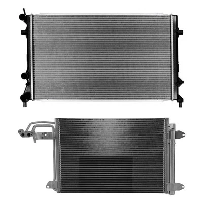 For Volkswagen Jetta 11-14 Reach Cooling BNDL-459571 Radiator & Condenser Kit Foto 1 de 2
