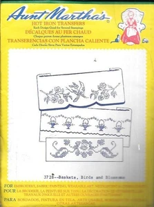 Tante Martha's #3728 Stickerei Heiß Eisen Transferkörbe, Vögel & Blüten Neu aus altem Lagerbestand - Bild 1 von 1