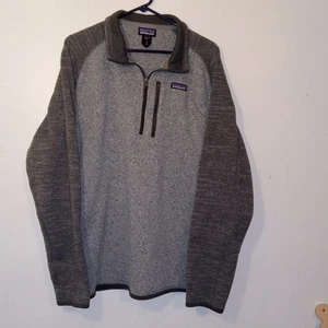 Patagonia Jacket Adult XL Gray 1/4 Zip Fleece Better Sweater Pocket 25523 Mens - Picture 1 of 5
