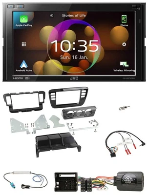 JVC DAB Lenkrad 2DIN Bluetooth USB Autoradio für Skoda CitiGo Seat Mii 11-16 pia - Bild 1 von 4