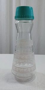 Vintage Admiral Weinrebe Saftkaraffe blau türkis Glas Krug mit Deckel - Bild 1 von 11