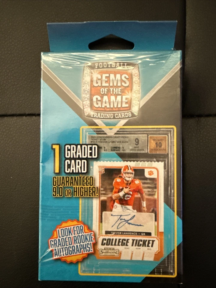 Football Gems of the Game 1 Graded Card Sealed 🔥FREE FAST SHIPPING🔥2022 AUTOS - Image 1 of 2