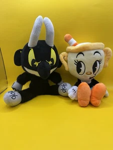 The Devil & Ms. Chalice 12" Cuphead 2017 Funko Plush Toy Collectible Plush Set - Picture 1 of 6