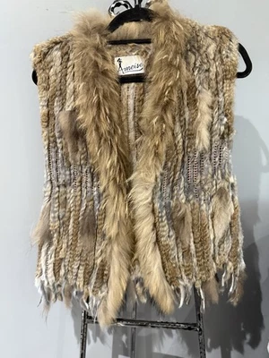 Ameise Vest  100% Rabbit Fur size S- M Vintage - Image 1 of 4