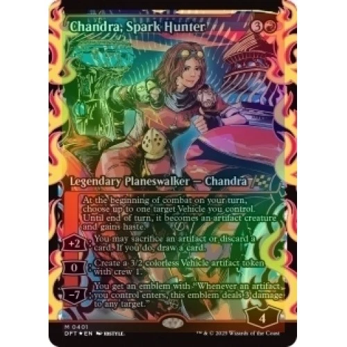 Foil Chandra, Spark Hunter (showcase) M/NM Magic: The Gathering MTG Aetherdrift - Image 1 of 1