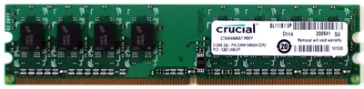 Memory 512mb 240-pin dimm 64mx64 ddr2 pc2-5300 unbuff - Image 1 of 2