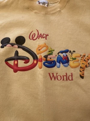 Sudadera De Colección Walt Disney World Mujer 2XL Marca Amarilla en la Manga  Foto 1 de 4