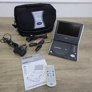 Hitachi PDV302 Portable DVD Player With Case And Leads Working - Picture 1 of 9