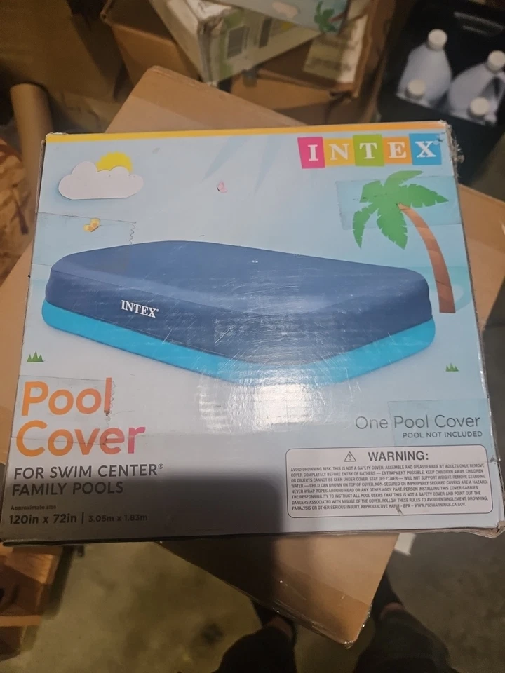Intex Rectangular Inflatable Swimming Pool Cover  Fits 120  X 72... - Image 1 of 1