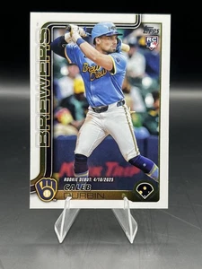 Actualización Topps 2025 béisbol #US59 Caleb Durbin Milwaukee Brewers debut de novato - Imagen 1 de 2