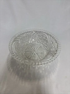 Servizio ciotola vintage 8" ancoraggio con gancio modello stelle e barre vetro pressato - Foto 1 di 7