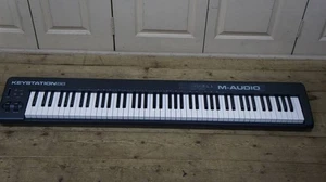 M-Audio Keystation 88 Keyboard Controller Black Confirmed Operation Free Ship - Picture 1 of 7
