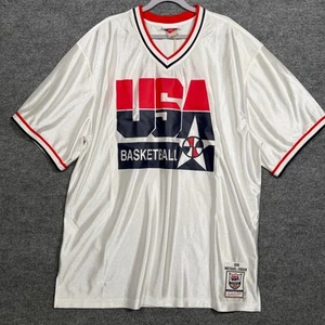 Neu Mitchell & Ness 2XL NBA Authentic Shooting Shirt Team USA 92 Michael Jordan - Bild 1 von 8