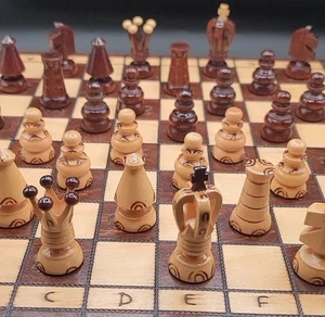 Tournament Wooden Chess Set Complete Hand crafted 16 Inches - Bild 1 von 12