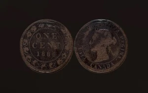 1886 Canada 1¢ piece - Picture 1 of 1