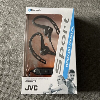 JVC Wireless Bluetooth Headset (HA-EC20BT-B) Black - Image 1 of 2