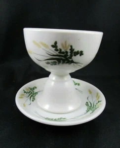 Taza de huevo y platillo Shenango China patrón de trigo - Imagen 1 de 6