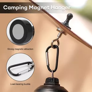 Camping Magnetic Hook Hanging Buckle Hook Tent Canopy Carabiner Magnet Hanger - Picture 1 of 17