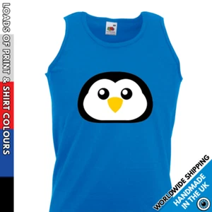 Chaleco de Navidad Pingüino para Hombres - Lindo Cara Navidad Fiesta Gimnasio Ropa Secreto Santa Ejercicio - Imagen 1 de 8