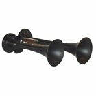 Kleinn Horns 101 Black Compact Dual Zinc Alloy Air Horn w/4 solenoid valve