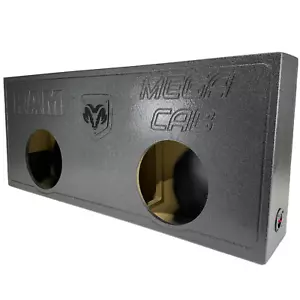 Subwoofer Enclosure Box Dodge Ram Mega Cab 06-22 Ported 2x12" - Picture 1 of 16