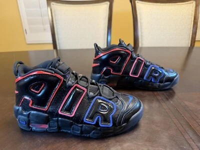 New Nike Air More Uptempo Multicolor Sneaker Shoes Size US 7Y / 8.5 W - Image 1 of 4